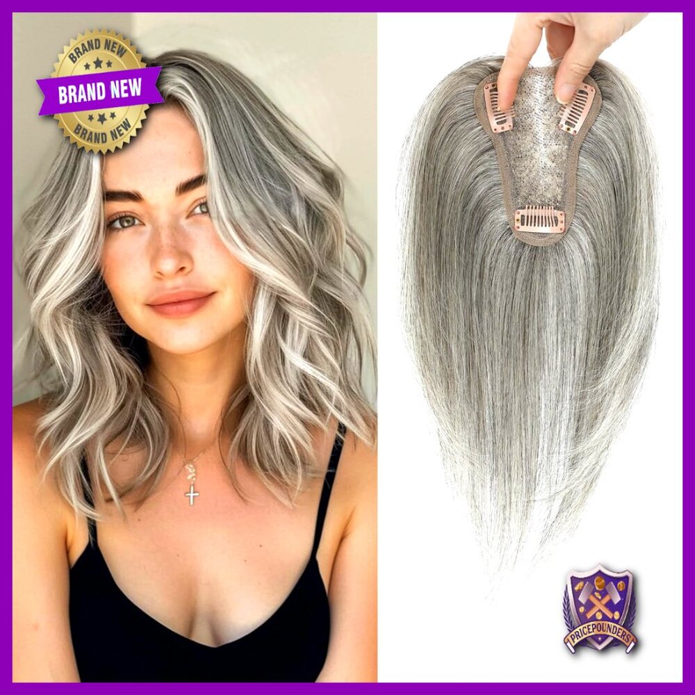 Swiss Lace Hair Topper Human Hairpieces For Thinning Hair Loss Volume